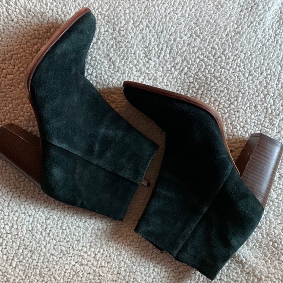 Sam Edelman Shoes - Sam Edelman Black Suede Zip-up Boots — size 7.5 — Beautiful!